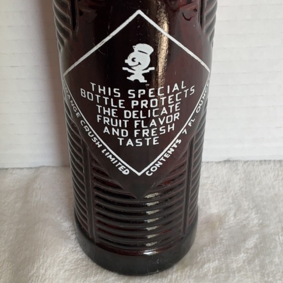 Orange crush 1950’s glass pop bottle - Picture 2 of 5